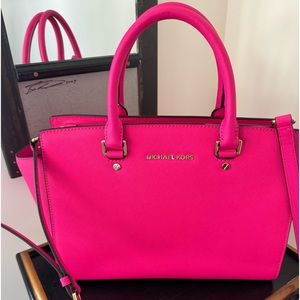 Michael Kors Fuchia Medium Satchel